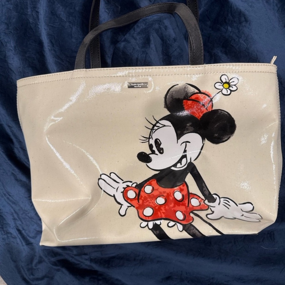 Disney Beige Tote Bag with Minnie Mouse